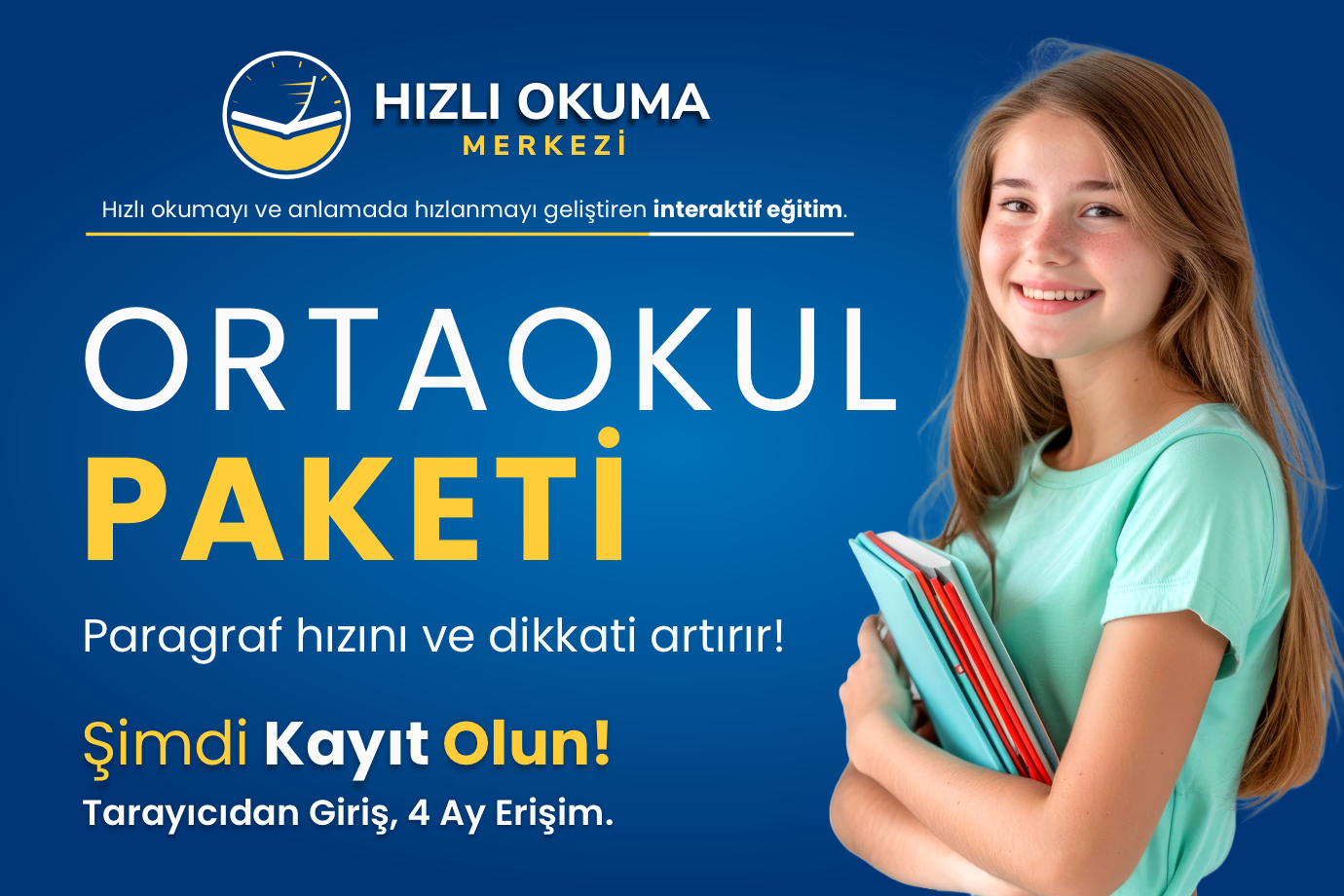 Ortaokullar İçin Online Hızlı Okuma Paketi